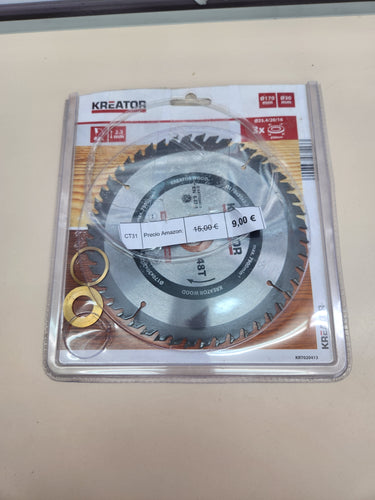 Disco sierra madera 170 mm 48 dientes Kreator